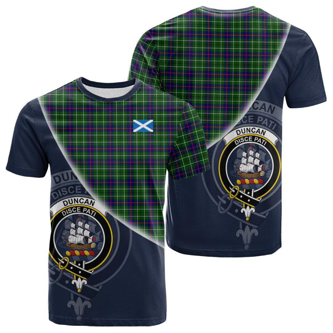Printivon Duncan Modern Tartan Scottish Crest T Shirt