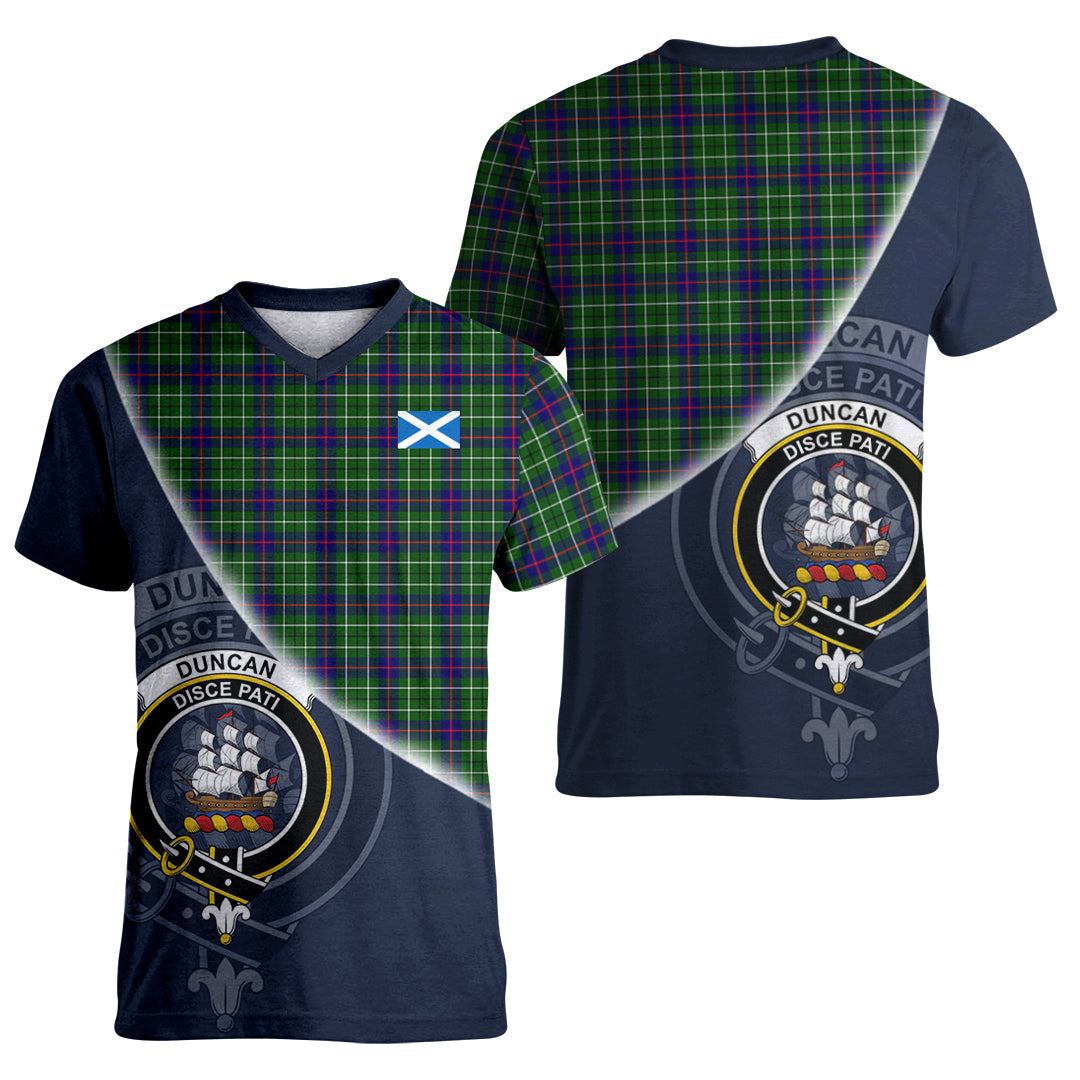 Printivon Duncan Modern Tartan Scottish Crest T Shirt