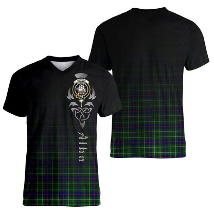 Printivon Duncan Modern Tartan Crest Alba Celtic T Shirt