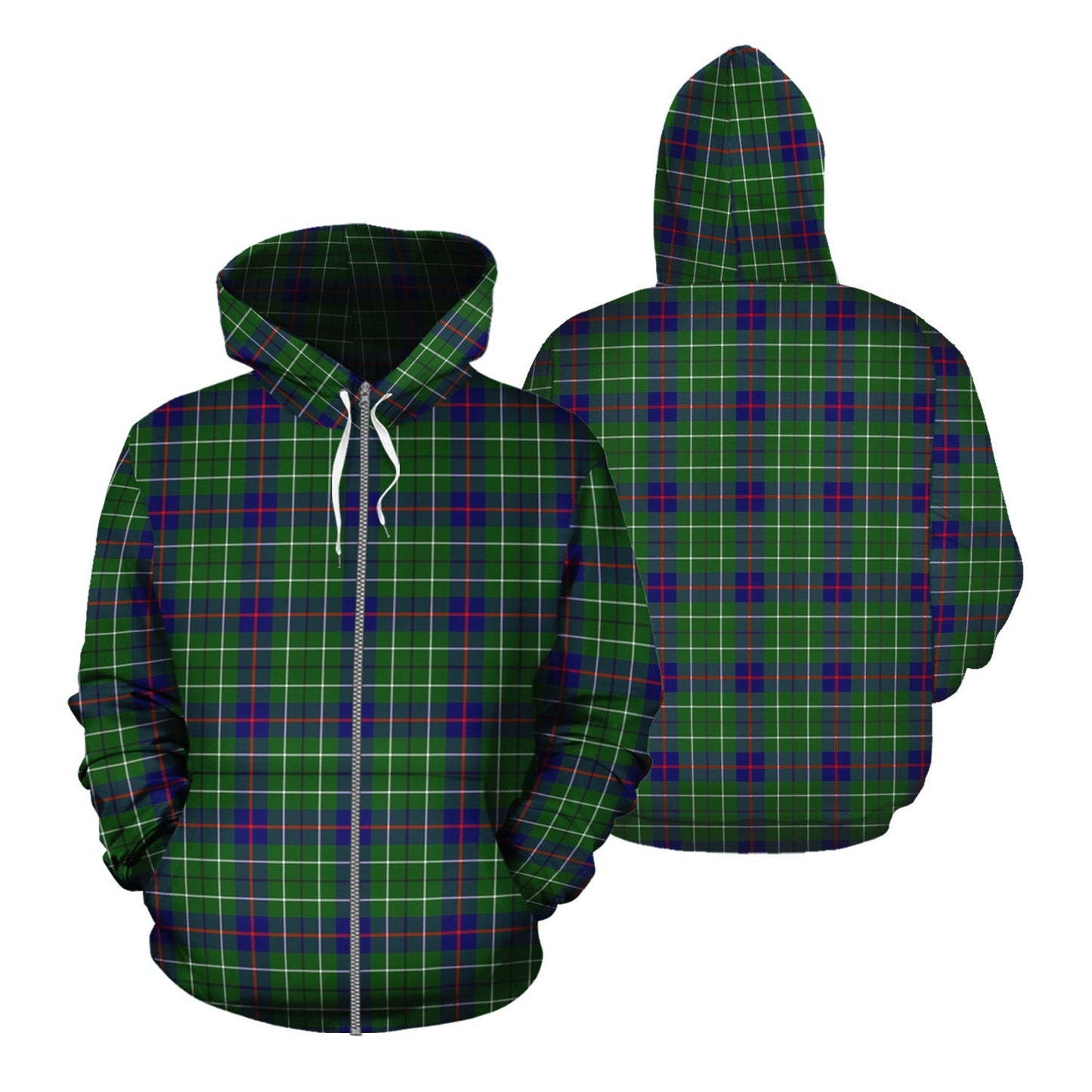 Printivon Duncan Modern Tartan Hoodie
