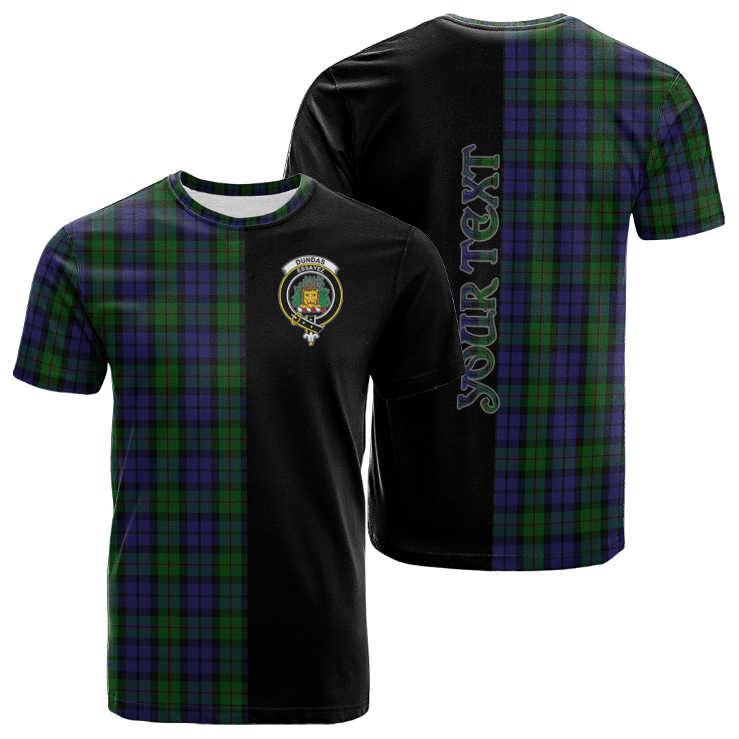 Printivon Dundas Tartan Personalize Half T shirt