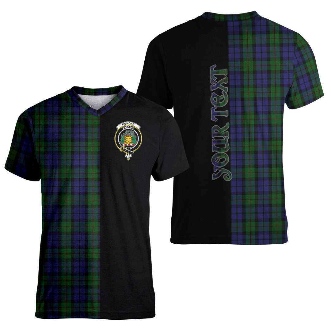 Printivon Dundas Tartan Personalize Half T shirt