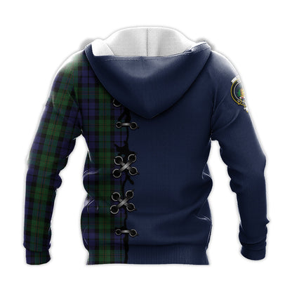Printivon Dundas Tartan Hoodie Lion Rampant And Celtic Thistle Style