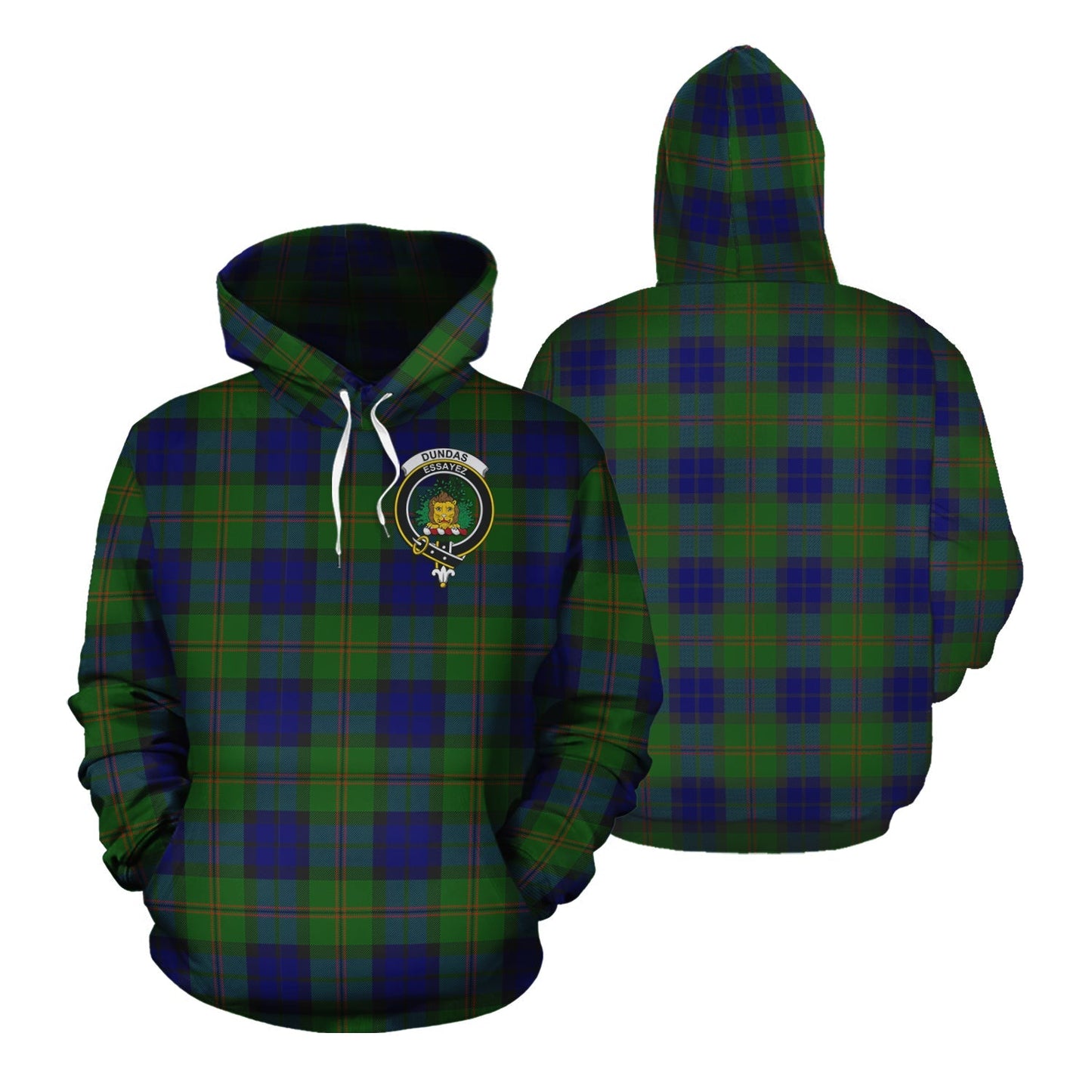 Printivon Dundas Modern Tartan Hoodie