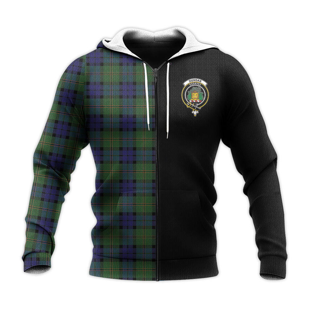 Printivon Dundas Modern Tartan Personalize Half Hoodie