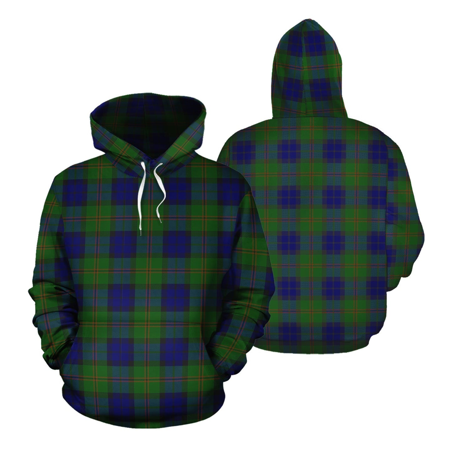 Printivon Dundas Modern Tartan Hoodie