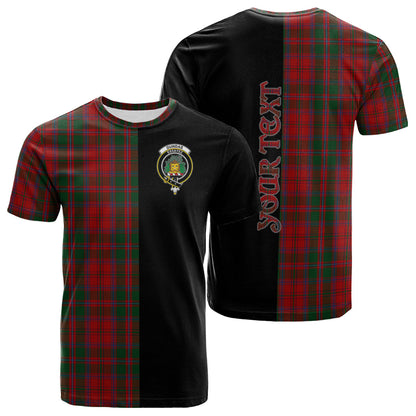 Printivon Dundas Red Tartan Personalize Half T shirt