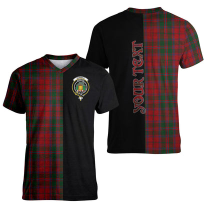 Printivon Dundas Red Tartan Personalize Half T shirt