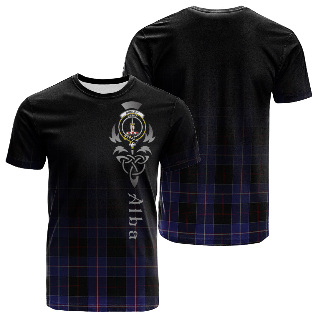 Printivon Dunlop Tartan Crest Alba Celtic T Shirt