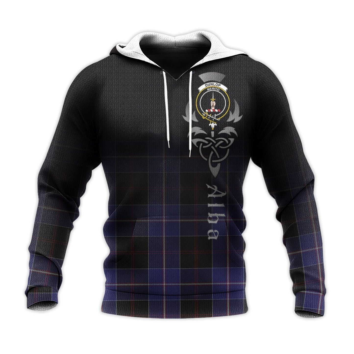 Printivon Dunlop Tartan Crest Alba Celtic Hoodie