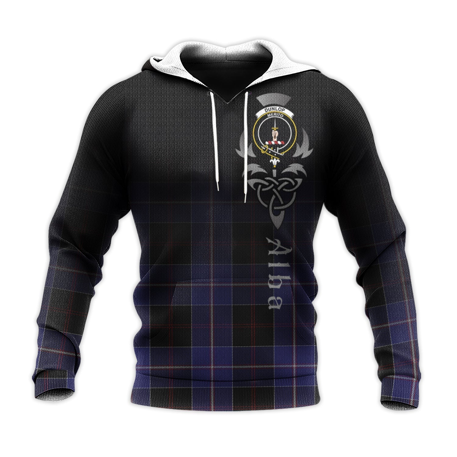 Printivon Dunlop Tartan Crest Alba Celtic Hoodie