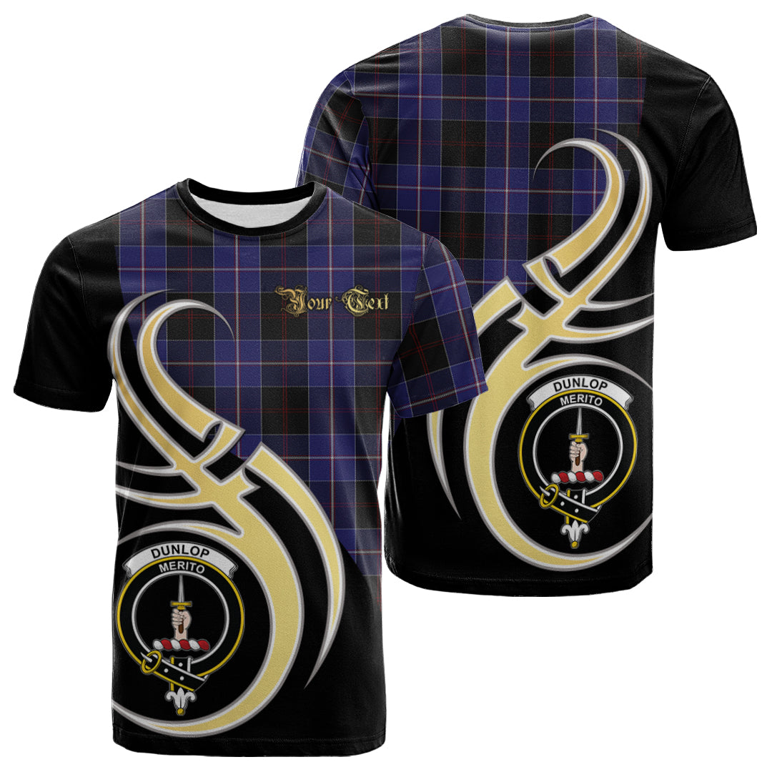Printivon Dunlop Tartan Crest Believe In Me T Shirt