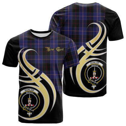 Printivon Dunlop Tartan Crest Believe In Me T Shirt
