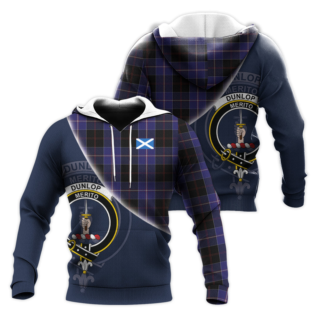 Printivon Dunlop Tartan Scottish Crest Hoodie