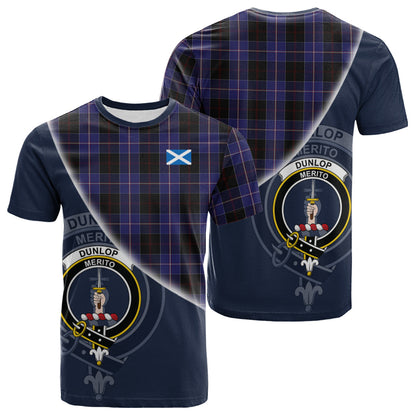 Printivon Dunlop Tartan Scottish Crest T Shirt