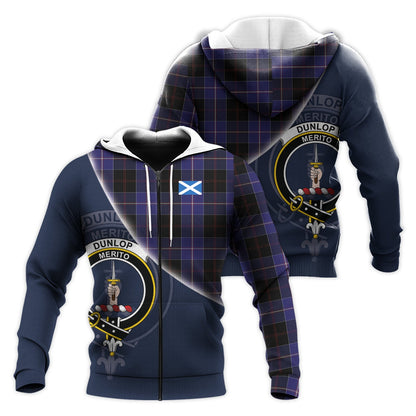 Printivon Dunlop Tartan Scottish Crest Hoodie