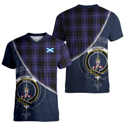 Printivon Dunlop Tartan Scottish Crest T Shirt