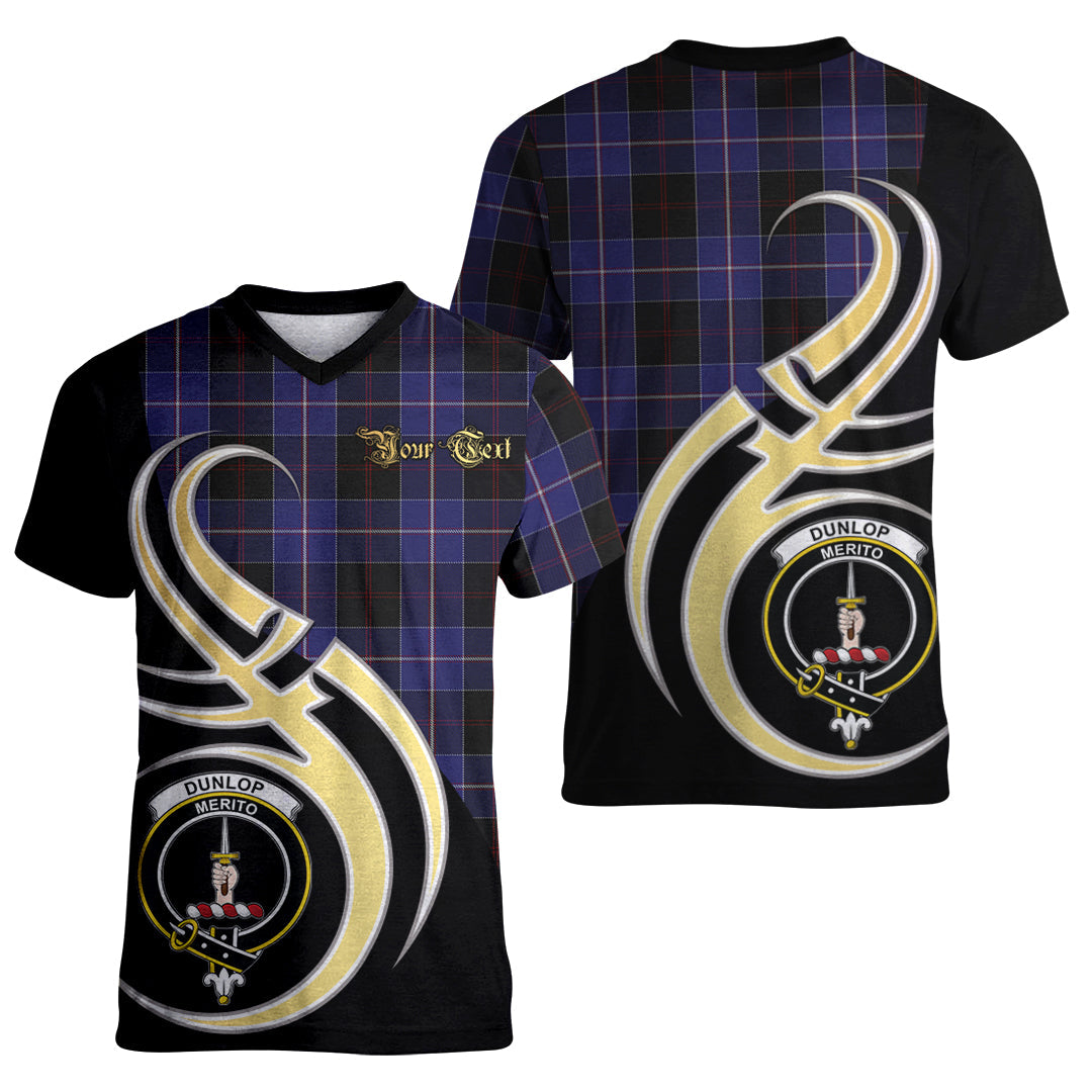 Printivon Dunlop Tartan Crest Believe In Me T Shirt