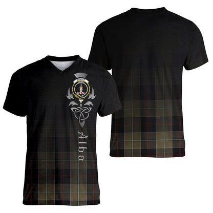Printivon Dunlop Hunting Tartan Crest Alba Celtic T Shirt
