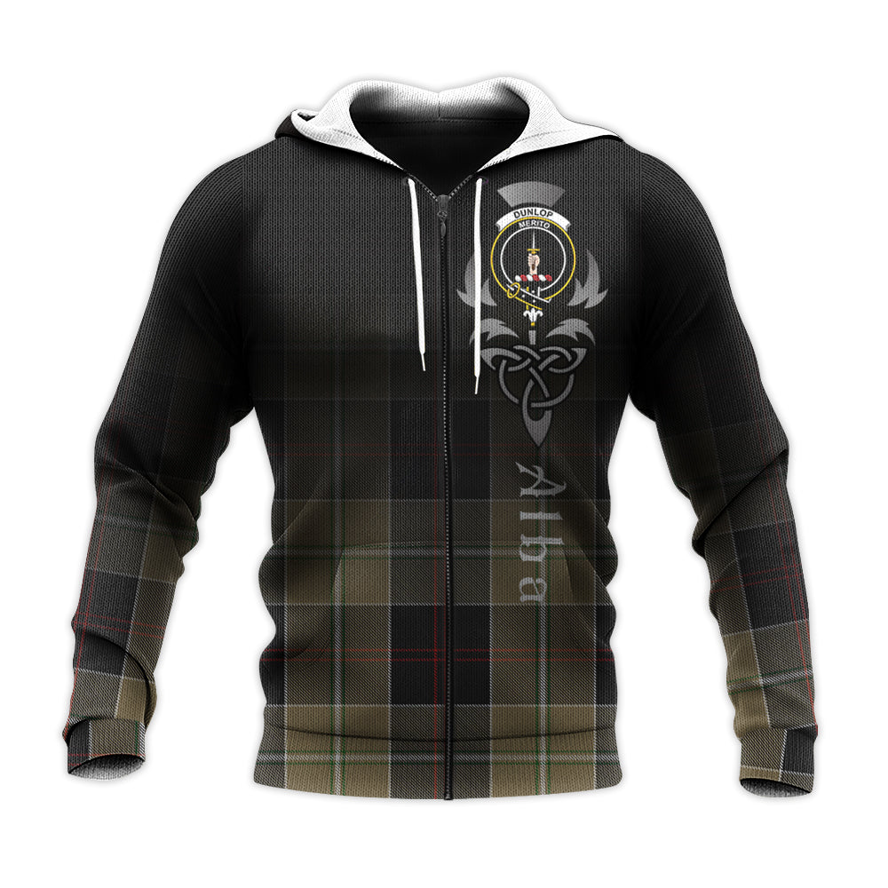 Printivon Dunlop Hunting Tartan Crest Alba Celtic Hoodie