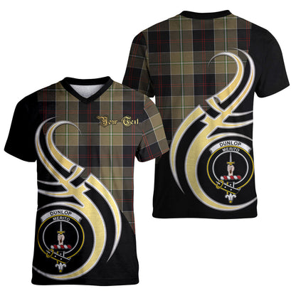 Printivon Dunlop Hunting Tartan Crest Believe In Me T Shirt