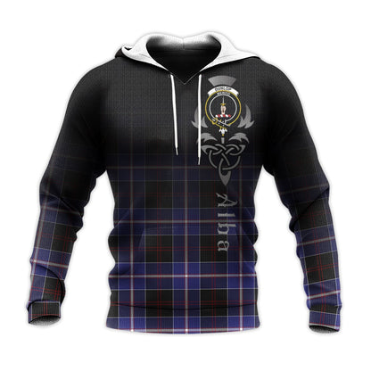 Printivon Dunlop Modern Tartan Crest Alba Celtic Hoodie