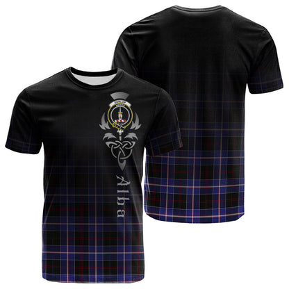 Printivon Dunlop Modern Tartan Crest Alba Celtic T Shirt