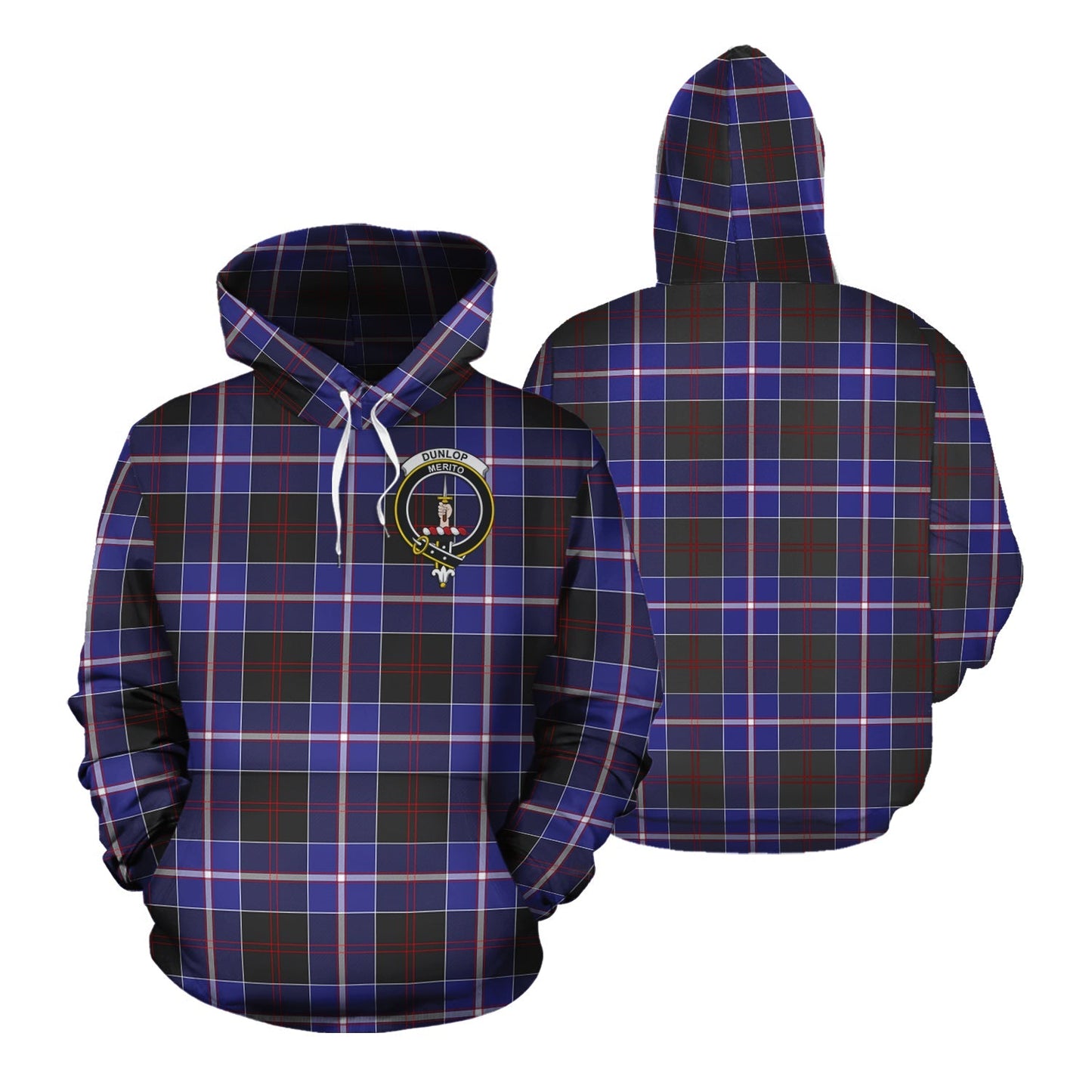 Printivon Dunlop Modern Tartan Hoodie