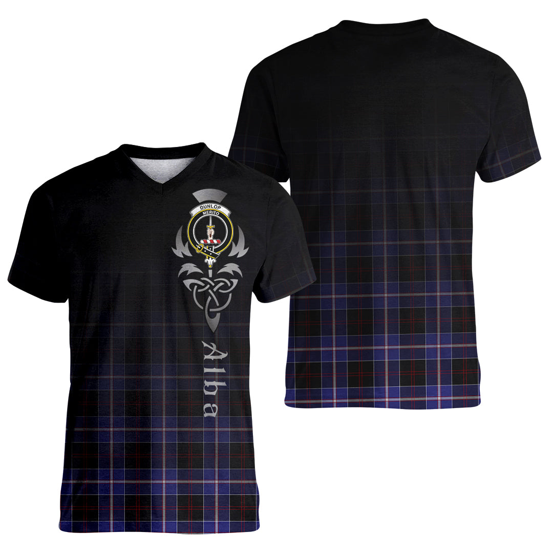 Printivon Dunlop Modern Tartan Crest Alba Celtic T Shirt