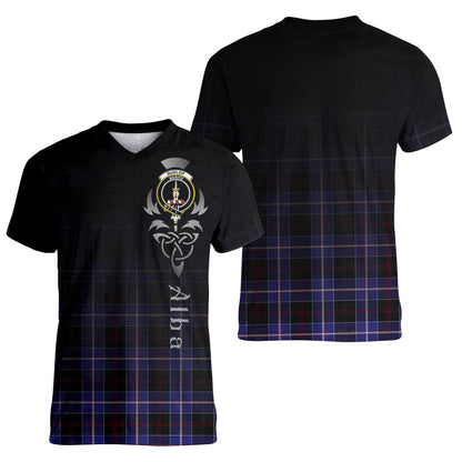 Printivon Dunlop Modern Tartan Crest Alba Celtic T Shirt