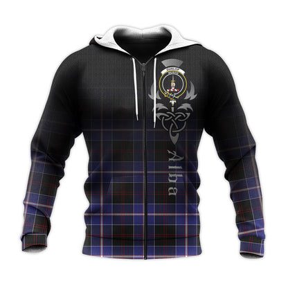 Printivon Dunlop Modern Tartan Crest Alba Celtic Hoodie