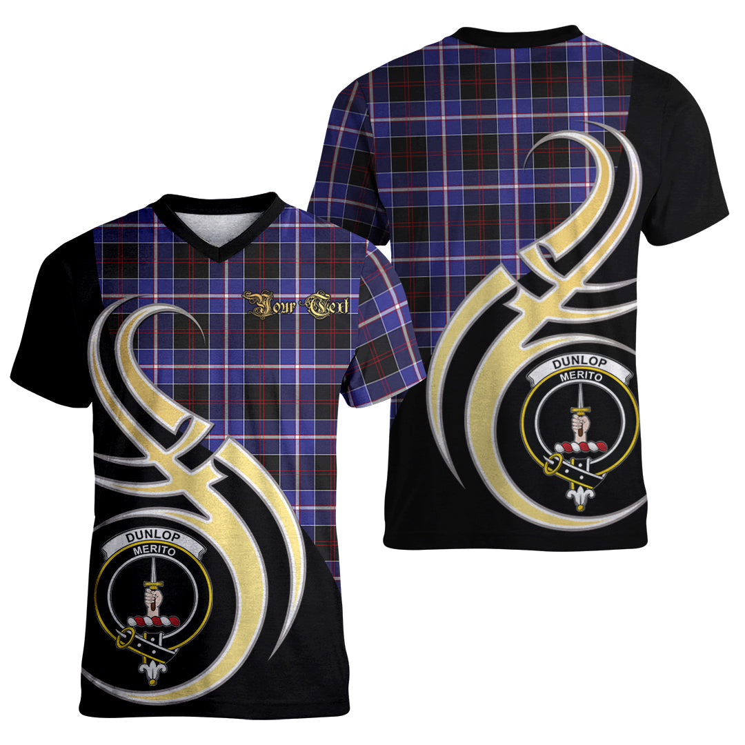 Printivon Dunlop Modern Tartan Crest Believe In Me T Shirt