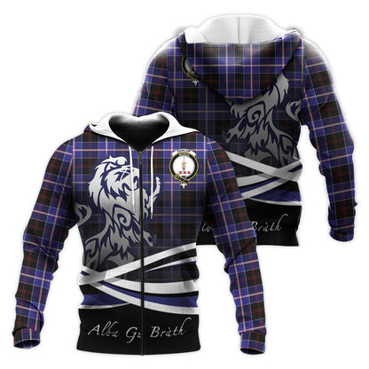 Printivon Dunlop Modern Tartan Scottish Lion Hoodie