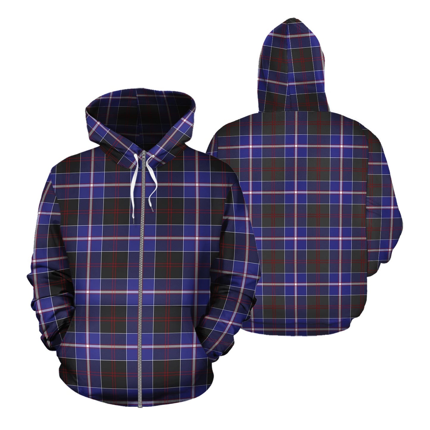 Printivon Dunlop Modern Tartan Hoodie