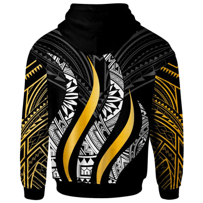 Palau Hoodie Palau Strong Fire Pattern Gold