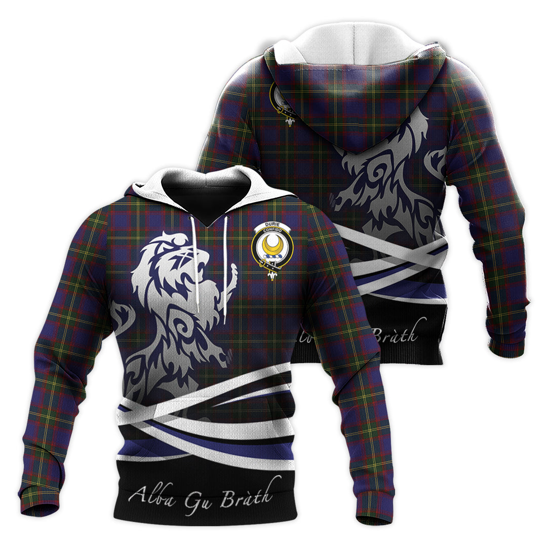 Printivon Durie Tartan Scottish Lion Hoodie