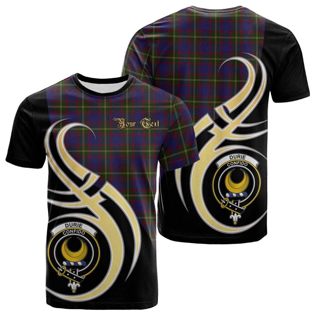 Printivon Durie Tartan Crest Believe In Me T Shirt
