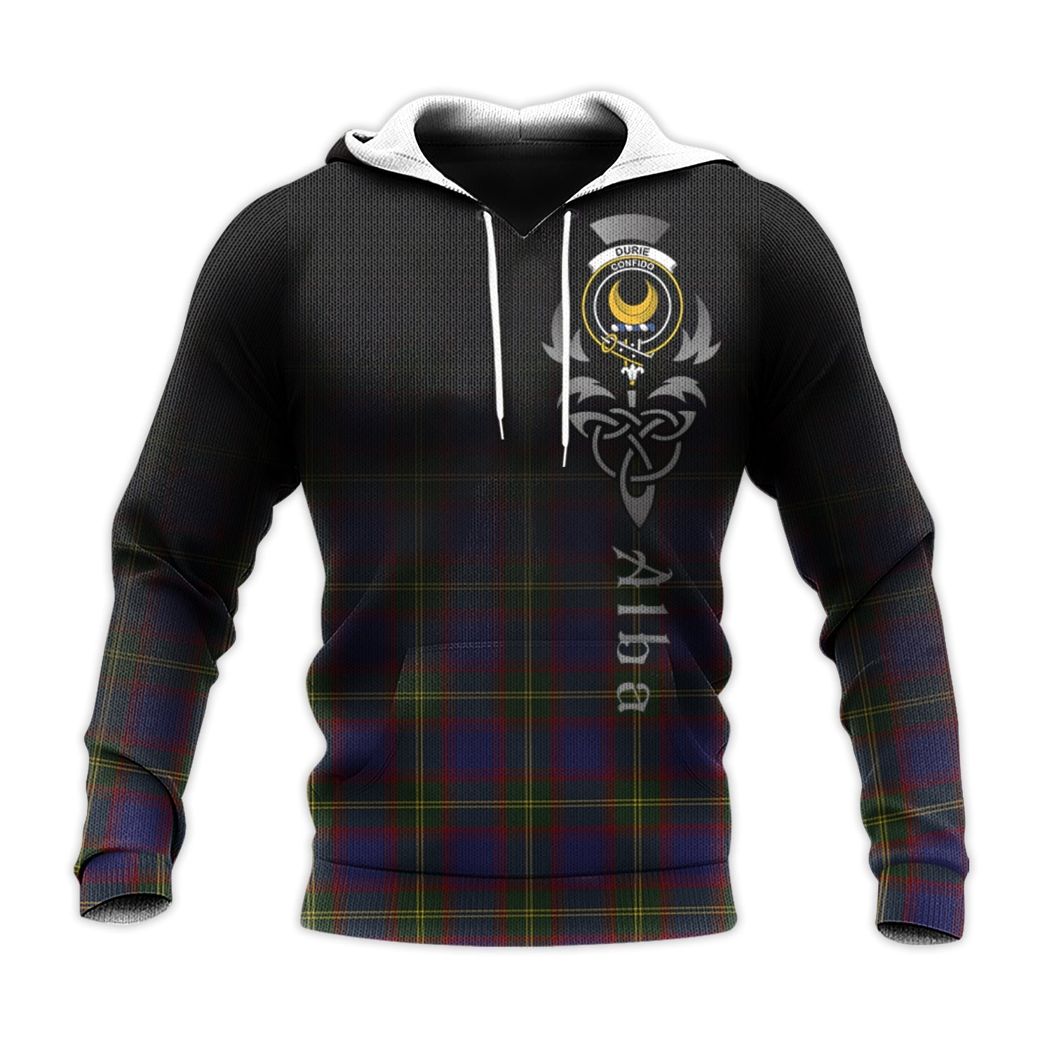 Printivon Durie Tartan Crest Alba Celtic Hoodie