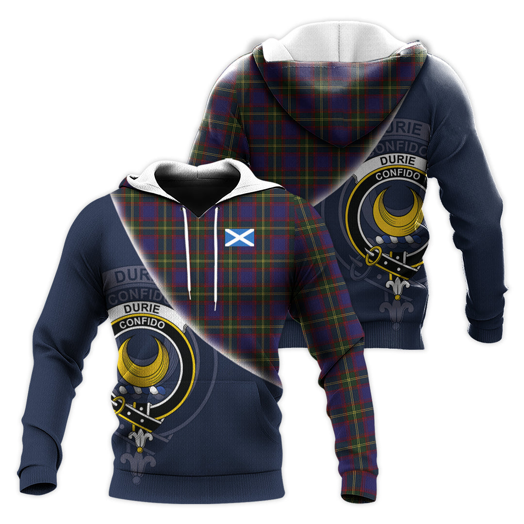 Printivon Durie Tartan Scottish Crest Hoodie
