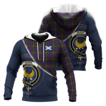Printivon Durie Tartan Scottish Crest Hoodie