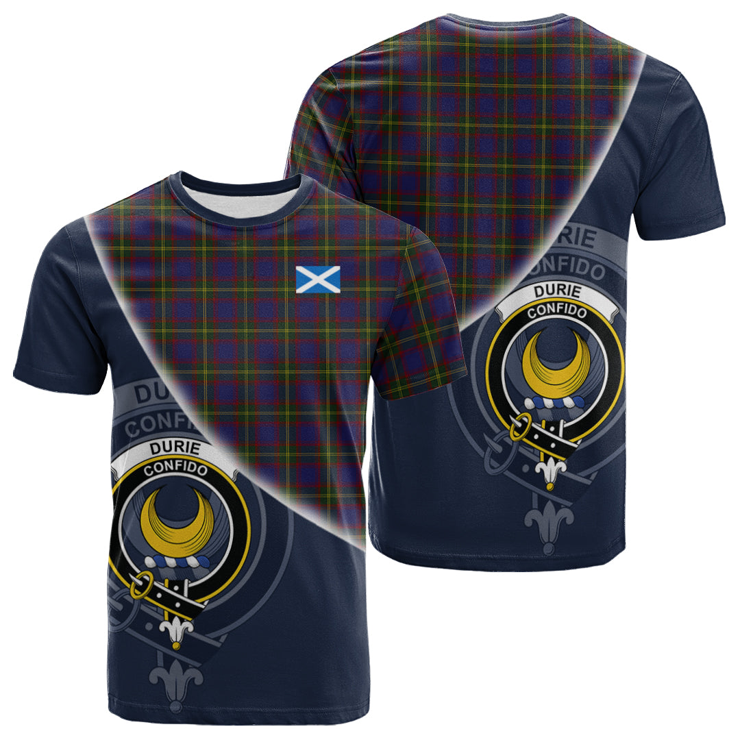Printivon Durie Tartan Scottish Crest T Shirt