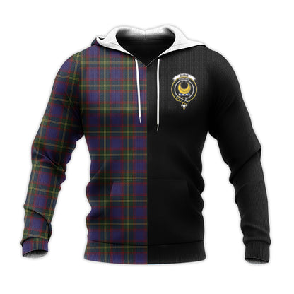 Printivon Durie Tartan Personalize Half Hoodie