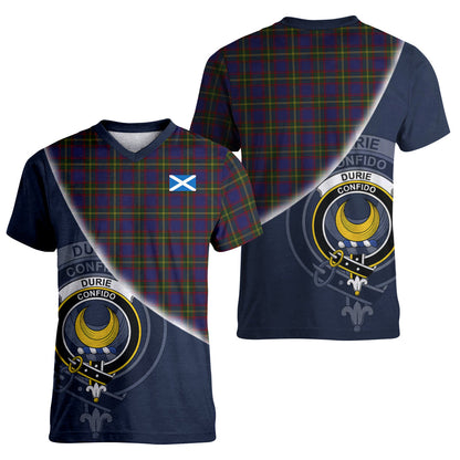 Printivon Durie Tartan Scottish Crest T Shirt