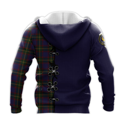 Printivon Durie Tartan Hoodie Lion Rampant And Celtic Thistle Style