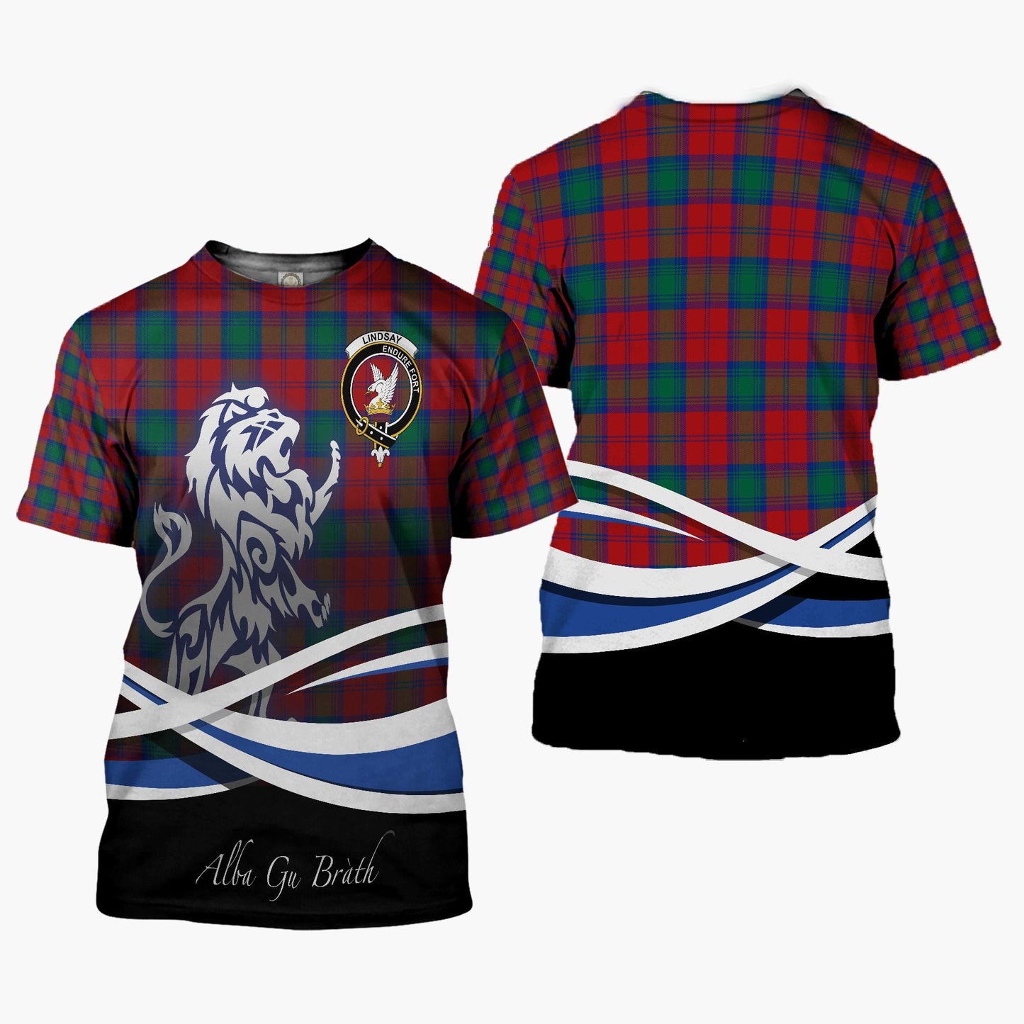 Printivon Lindsay Clan Crest Alba Gu Brath T Shirt Scotland Gift