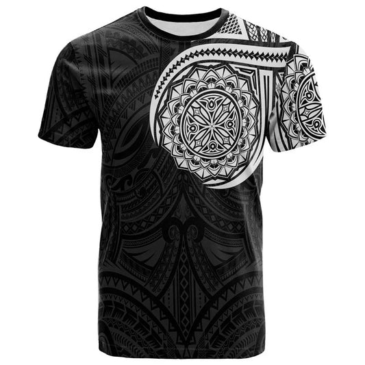 New Zealand Shirt Polynesian Maori Rugby Ball Print T Shirt All Over Print