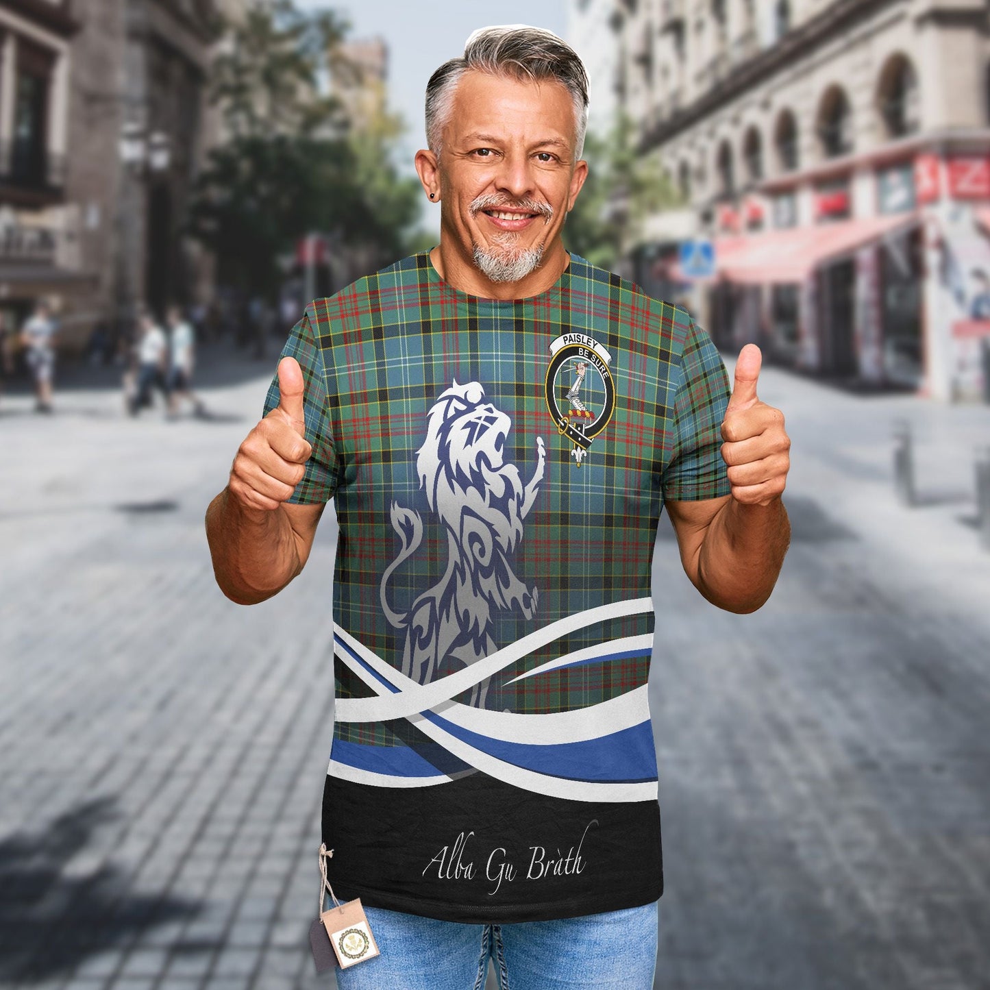 Printivon Paisley Clan Crest Alba Gu Brath T Shirt Scotland Gift
