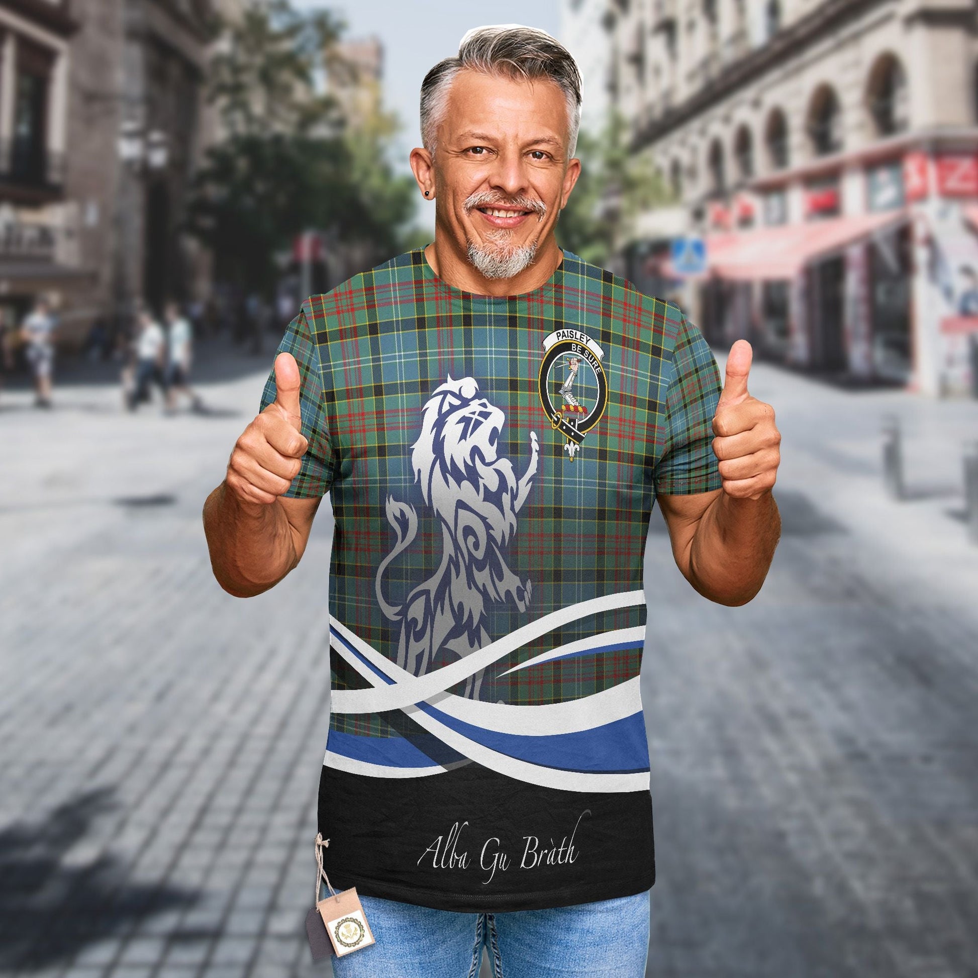 Printivon Paisley Clan Crest Alba Gu Brath T Shirt Scotland Gift