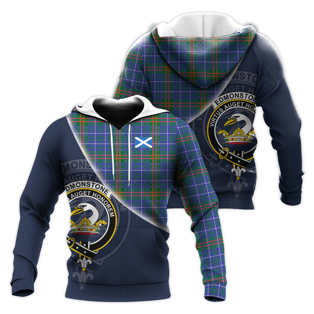 Printivon Edmonstone Tartan Scottish Crest Hoodie