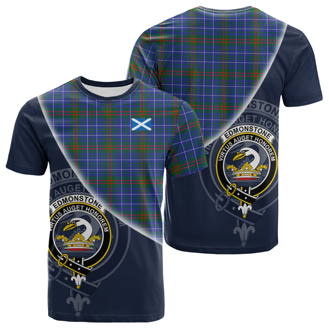 Printivon Edmonstone Tartan Scottish Crest T Shirt